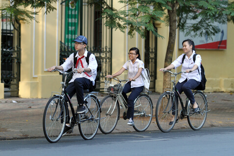 Những điều cần biết khi mua xe đạp học sinh